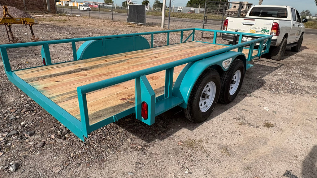 REMOLQUE CAMA BAJA 7X16 PIES 3 TON