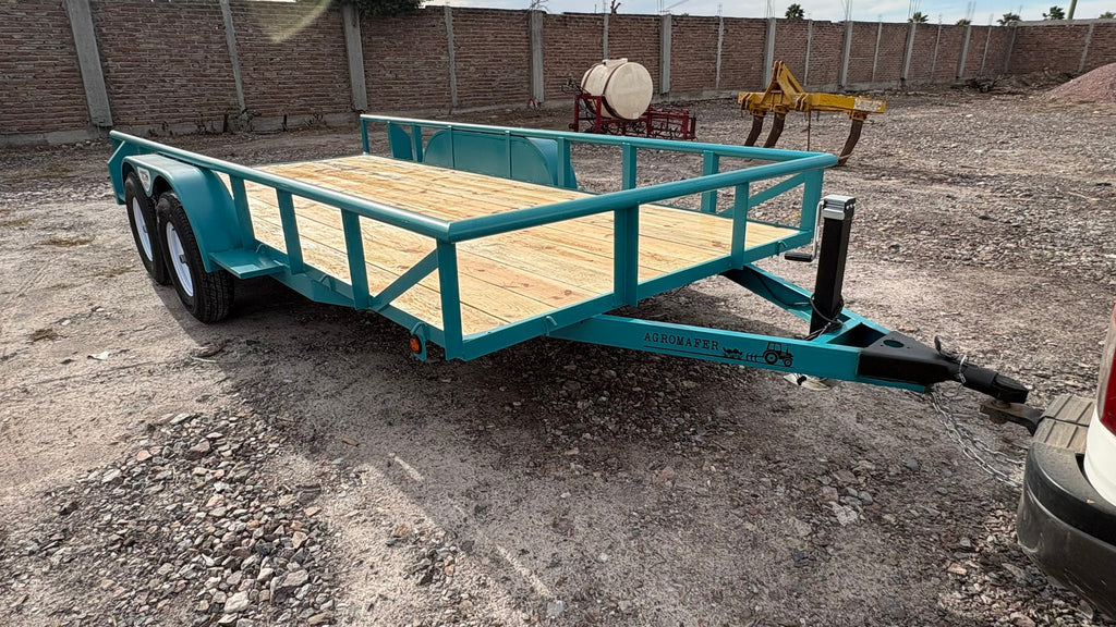 REMOLQUE CAMA BAJA 7X16 PIES 3 TON